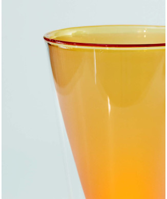 LAMPE DE TABLE SOUFFLÉE AU SAFRAN