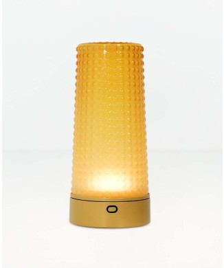 LAMPE DE TABLE SOUFFLÉE AU SAFRAN