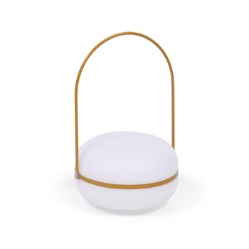 Lampe de table à thé en polyéthylène et métal avec finition polyéthylène et métal