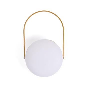 Lampe de table à thé en polyéthylène et métal avec finition polyéthylène et métal