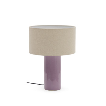 Lampe de table en céramique Toneric avec finition