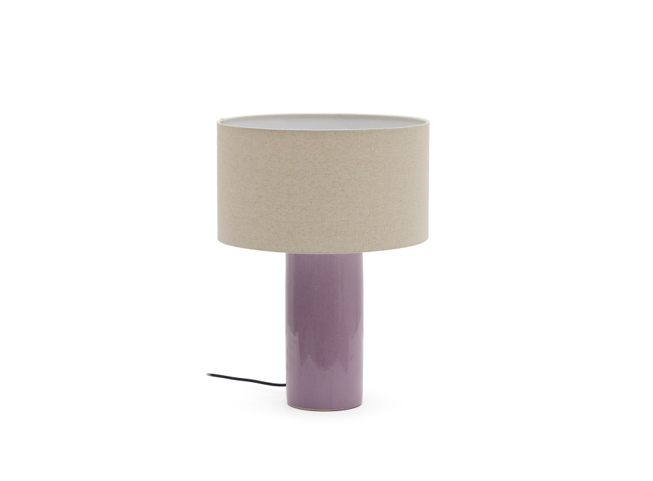 Lampe de table en céramique Toneric avec finition