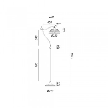Lampadaire ANITA 061.53.OC IL FANALE