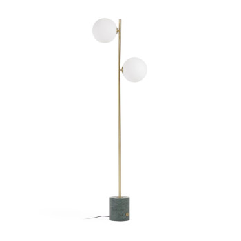 Lampadaire Lonela en finition marbre vert