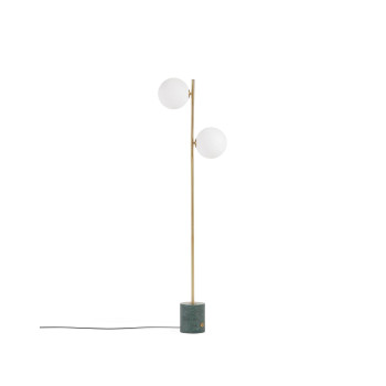 Lampadaire Lonela finition marbre vert