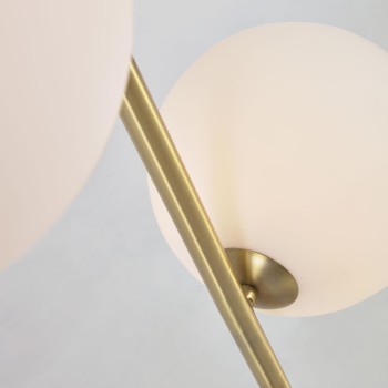 Lampadaire Lonela en finition marbre vert en finition marbre vert