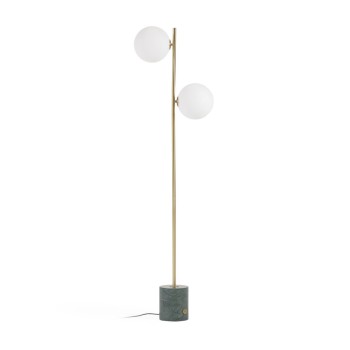 Lampadaire Lonela en finition marbre vert en finition marbre vert