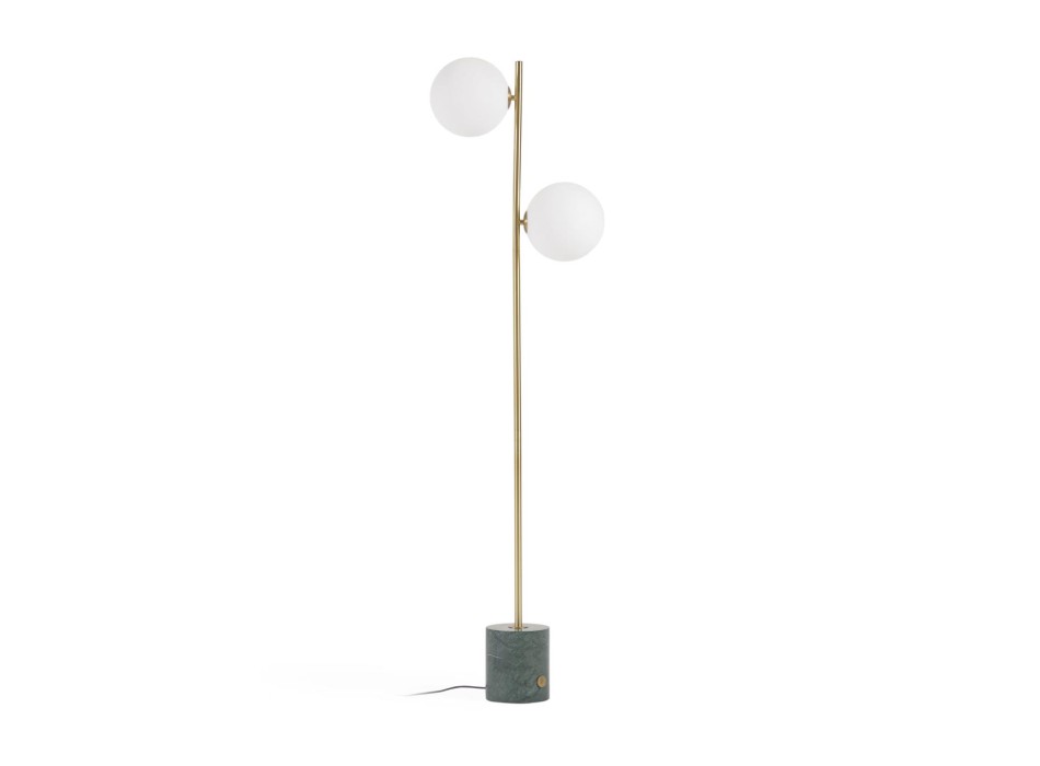 Lampadaire Lonela en finition marbre vert en finition marbre vert