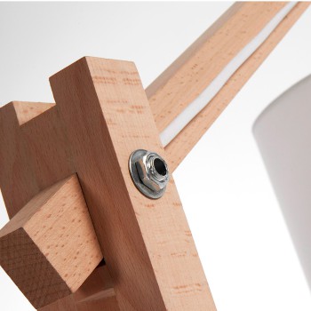 Lampadaire Riaz, blanc