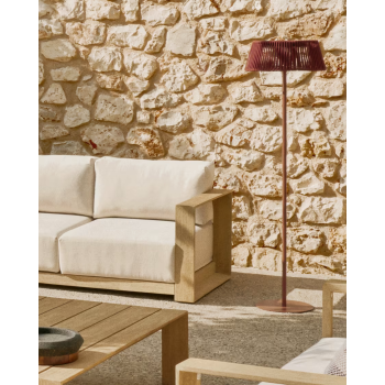 Lampadaire d'extérieur solaire en corde Aldet