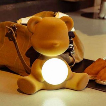 LAMPE TEDDY GIRL AVEC LED RECHARGEABLE 25001 QEEBOO