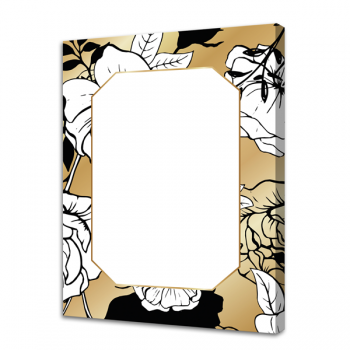 Tableau noir FLORAL FRAME G6814 PINTDECOR