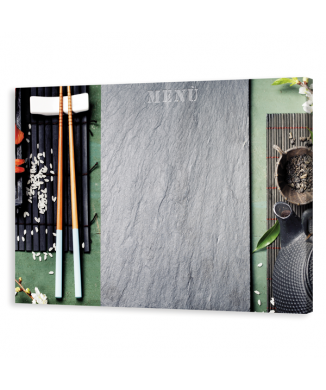 Tableau noir SUSHI MENU G2380 PINTDECOR