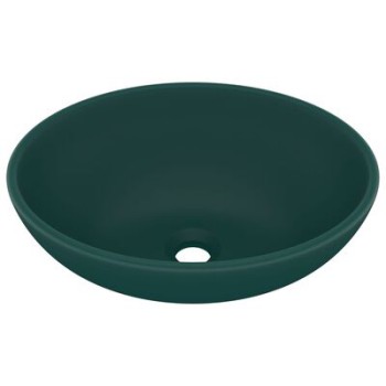 Lavabo ovale de luxe 40x33 cm en céramique