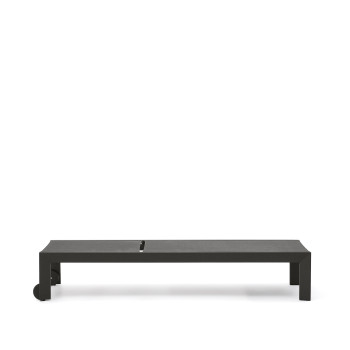 Chaise longue d'extérieur Canutells en aluminium avec finition grise