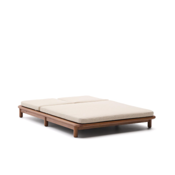 Bain de soleil double Turqueta en teck massif 100% FSC