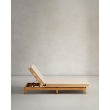 Bain de soleil Galea en teck massif et rotin 100% synthétique FSC