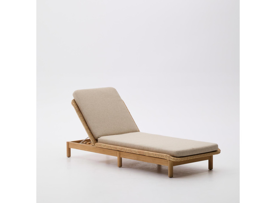 Bain de soleil Galea en teck massif et rotin 100% synthétique FSC