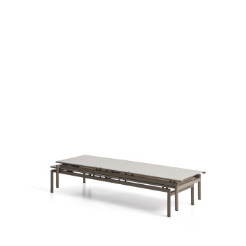 Bain de soleil empilable en aluminium Lesina
