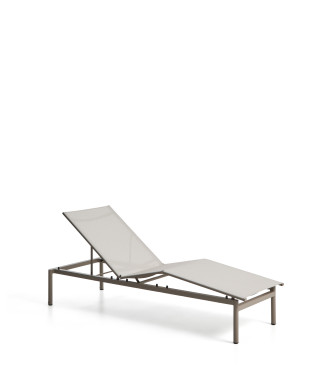 Bain de soleil empilable en aluminium Lesina