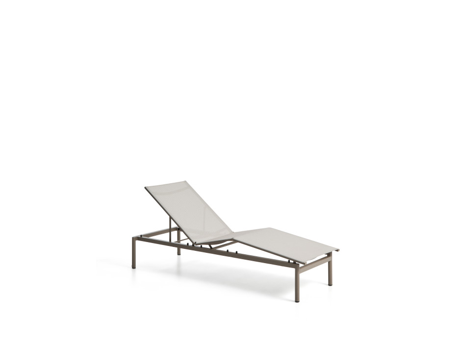 Bain de soleil empilable en aluminium Lesina