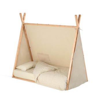 Lit type Maralis en hêtre massif