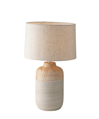 Ivoire clair boisé 1XE27 30X49CM