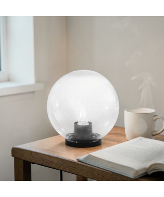 Lampe transparente POLLY 1XE27 IP44 25X26CM