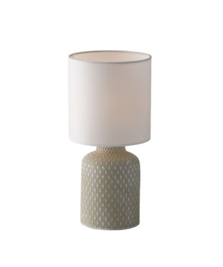Lampe de table RAVELLO grise/blanche 1 x E14 15 x 32 cm