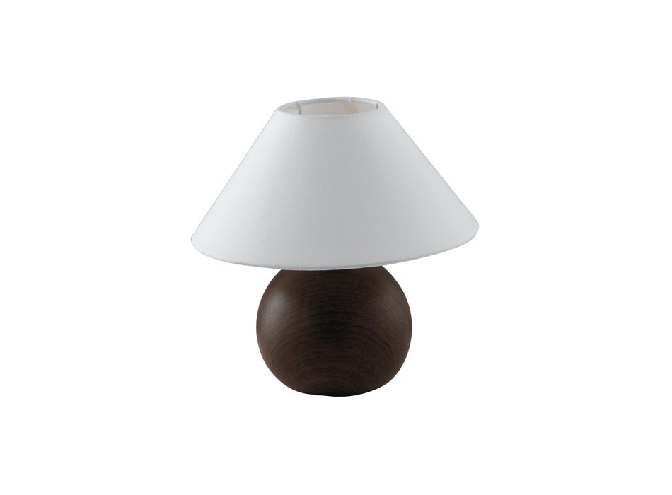Lampe en bois de chêne chêne/blanc 1 x E14 23 x 23 cm