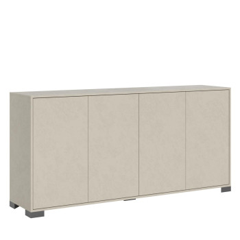 Buffet/meuble TV/buffet haut Lumina blanc brillant - Buffet 4 portes 172 x 40 x 83 cm Lumina blanc brillant