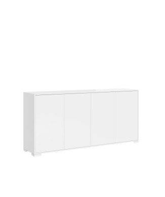Buffet/meuble TV/buffet haut Lumina blanc brillant - Buffet 4 portes 172 x 40 x 83 cm Lumina blanc brillant