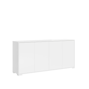 Buffet/meuble TV/buffet haut Lumina blanc brillant - Buffet 4 portes 172 x 40 x 83 cm Lumina blanc brillant