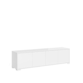 Buffet/Meuble TV/Buffet haut Lumina Blanc brillant - Meuble TV 4 portes 172 x 40 x 48 cm Lumina Blanc brillant