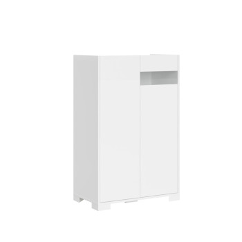 Buffet / Meuble TV / Buffet haut Riflesso Blanc brillant - Buffet haut 2 portes 70x35x110 cm Riflesso Blanc brillant