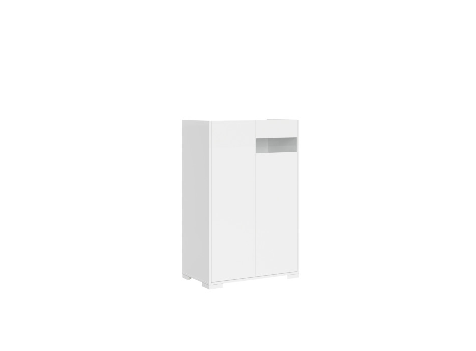 Buffet / Meuble TV / Buffet haut Riflesso Blanc brillant - Buffet haut 2 portes 70x35x110 cm Riflesso Blanc brillant