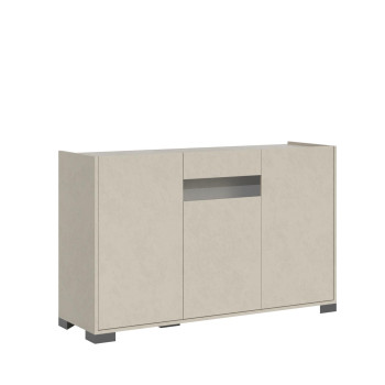 Buffet / Meuble TV / Buffet haut Riflesso Blanc brillant - Buffet 3 portes 130x40x81 cm Riflesso Blanc brillant