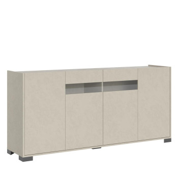 Buffet / Meuble TV / Buffet haut Riflesso Blanc brillant - Buffet 4 portes 172x40x81 cm Riflesso Blanc brillant
