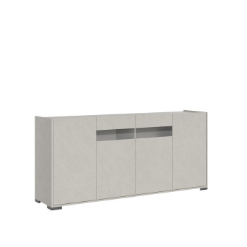 Buffet / Meuble TV / Buffet haut Riflesso Blanc brillant - Buffet 4 portes 172x40x81 cm Riflesso Blanc brillant