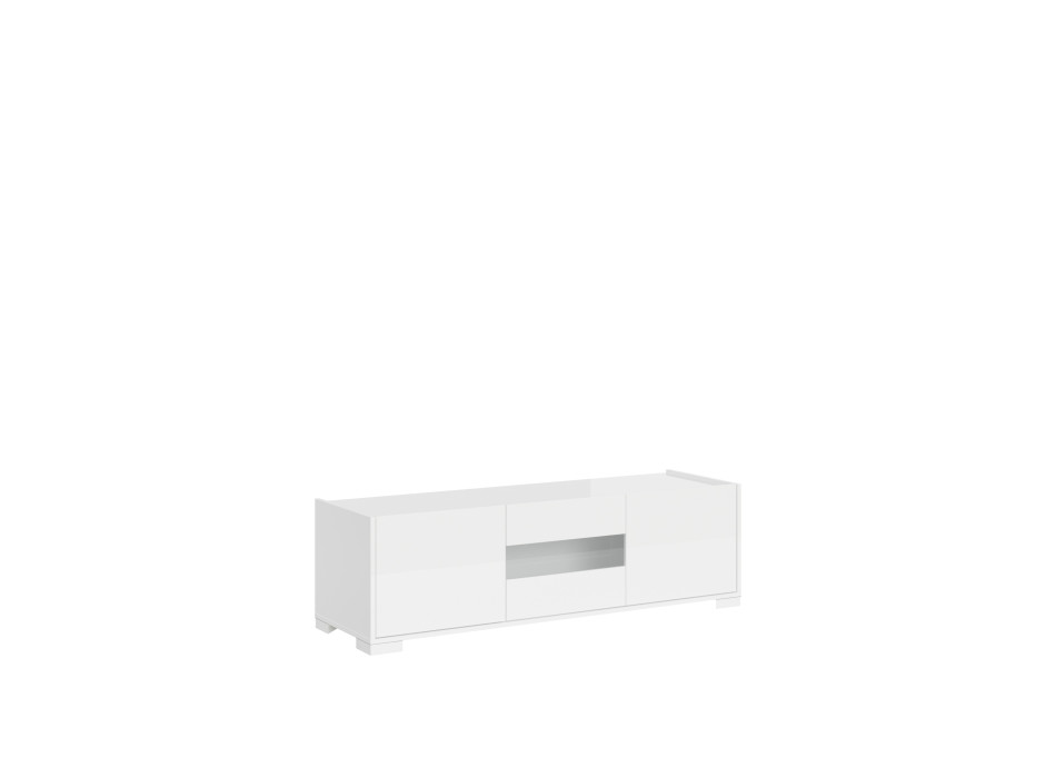 Buffet / Meuble TV / Buffet haut Riflesso Blanc brillant - Meuble TV 3 portes 130x40x40 cm Riflesso Blanc brillant