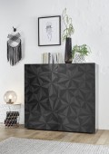 Armoire PRISMA 2 portes, coloris noir