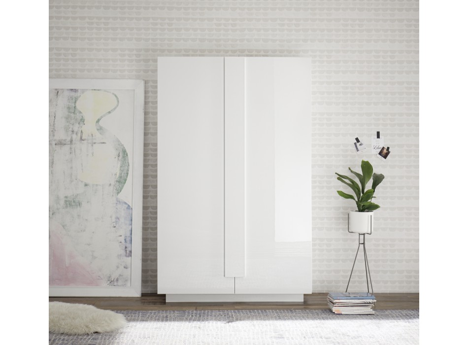 JUPITER Meuble de rangement 2 portes 121x44x193 cm