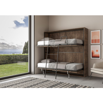 Mod.Kando Doppio - Lit double escamotable Kando avec matelas en cachemire