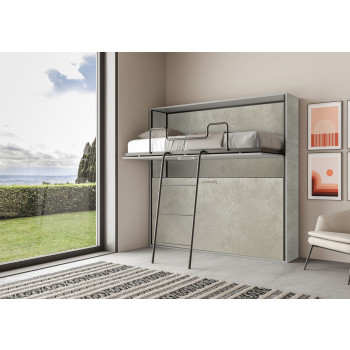 Mod.Kando Doppio - Lit double escamotable Kando avec matelas en cachemire