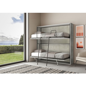 Mod.Kando Doppio - Lit double escamotable Kando avec matelas en cachemire