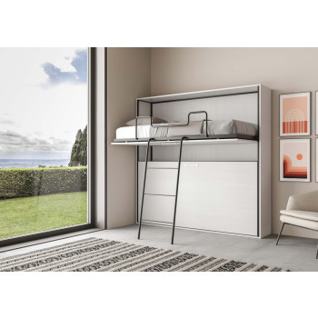 Mod.Kando Doppio - Lit double escamotable Kando avec matelas en cachemire