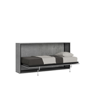 Mod.Kando Single - Lit simple escamotable Kando avec matelas en cachemire