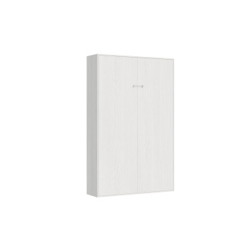 Mod.Kentaro 1 lit et demi carré 120 - Lit escamotable Kentaro 1 lit et demi 120 frêne blanc