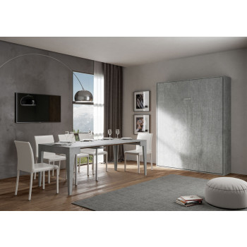 Mod.Kentaro Matrimoniale 160 - Lit double escamotable en cachemire Kentaro 160