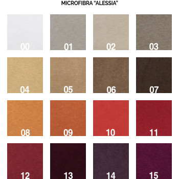 Canapé Kentaro français - Lit double escamotable vertical de 140 cm Canapé Kentaro avec colonnes et éléments hauts Frêne blanc